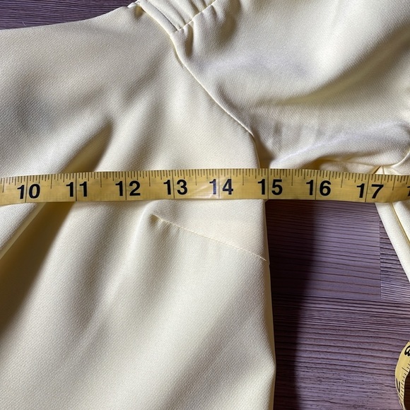 This Girl Fit and Flare dress Butter Yellow Tie Waist Size S Above knee Cocktail - Picture 7 of 14